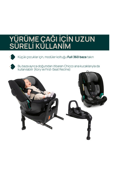 Chicco FULLSEAT OTO KOLTUGU BLACK SATIN