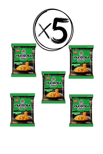 Nissin Noodles NİSSİN YAKİSOBA NOODLE KÖRİLİ SOS 85 GR*5