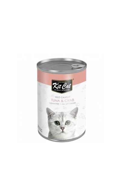 Kit Cat طعام رطب للقطط بنكهة التونة والسلطعون400غ
