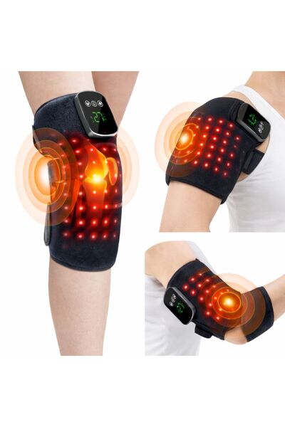 BALQRA 3-in-1 massager with heat and vibration for knees, shoulders and elbow...