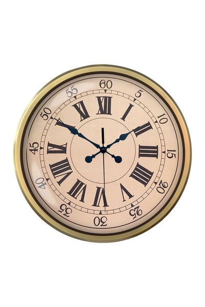 NW NessiWorld Zentime Nostalji Vintage 52 Cm Metal Duvar Saati/ Bay Her Telden