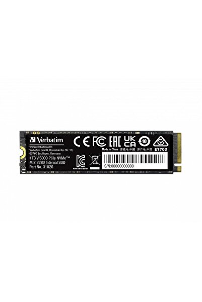 Verbatim 1 TB Dahili M.2 SSD VI5000 PCIE4 4500MB/S - 5000MB/S-(31826)