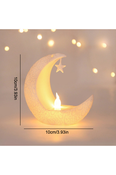 Choice White Ramadan Led Lantern Light Eid Mubarak Home Decoration Star Moon ...