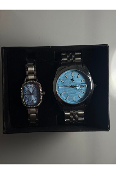 Mihristore Sevgililer Gününe Özel Saat Seti Çift Kol Saati Çelik Erkek Kadın ...