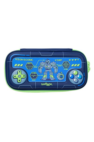 SMIGGLE Energetic Small Hardtop - 3D Energetic Hard Cover Pencil Case (Navy B...
