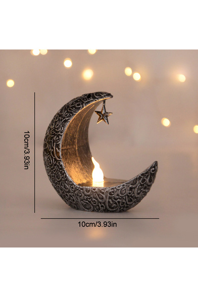 Choice Silver Ramadan Led Lantern Light Eid Mubarak Home Decoration Star Moon...