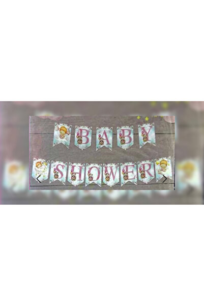 ALYA PARTİ Pembe BAYB SHOWER Yazılı Banner