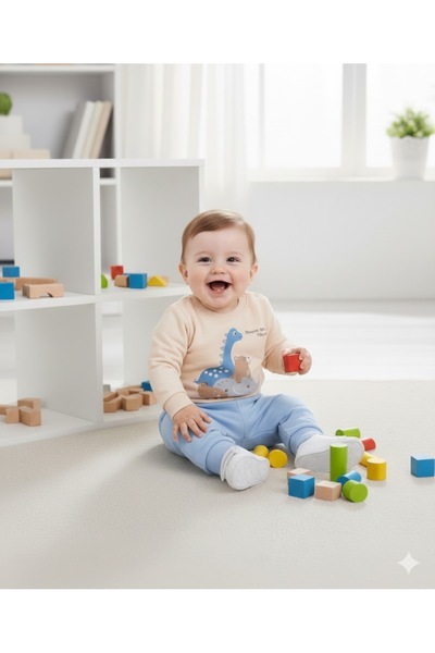 Junies Baby 2-Piece Baby Set with Dinosaurs
