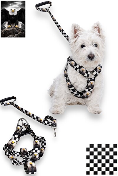 Angelapets Fan Series Dog Chest Harness and Walking Strap Set