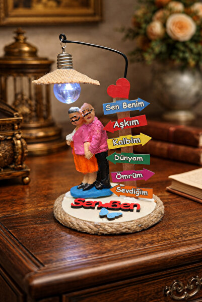 TREND BİR ÖMÜR BOYU BIBLOSU EL ISCILIKLI SOKAK LAMBASI KONSEPTLI LED ISIKLI -...