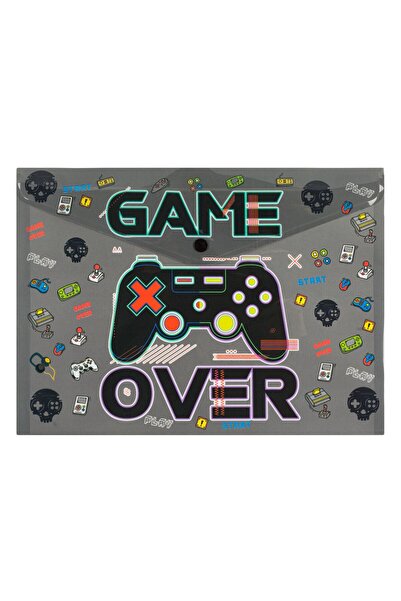OEM Mapa cu Capsa Gri ”Game Over" 33x24cm