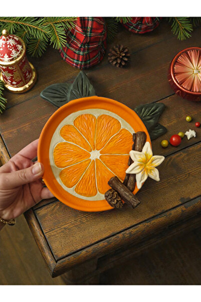 Renklerin Atölyesi Portakalli sunum tabağı