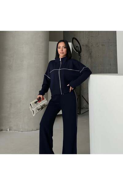 Tarzımızbir Piped Tracksuit Set Modal Fabric Oversized