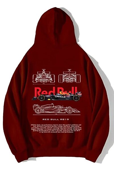 DİVİN Unisex Oversize Red Bull Rb19 Hoodie