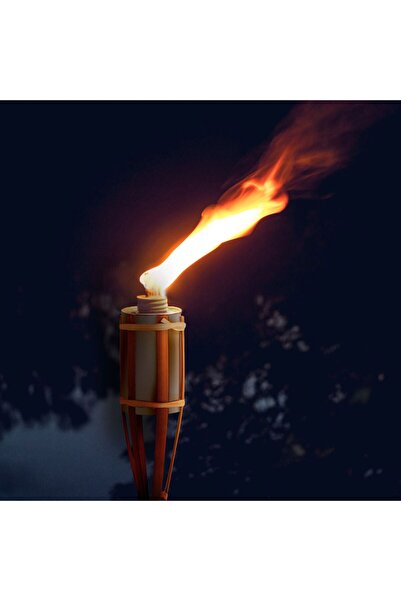 OEM Bamboo Torch with White Container 60cm
