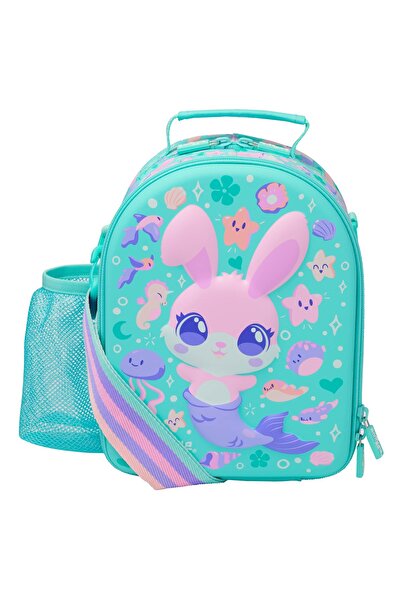 SMIGGLE صندوق غداء بغطاء صلب من كيوريوس مينت - صندوق غداء ذو قسمين