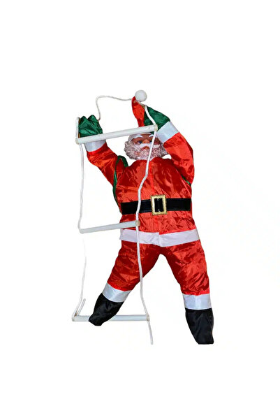 OEM Santa Claus decoration with LED on the stairs, Atelier, White/Red