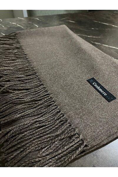 Tosbics Store Coffee Cashmere Shawl