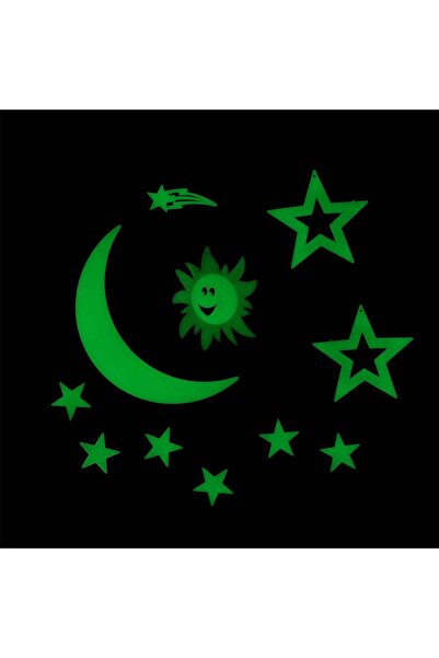 OEM Moon & Stars Fluorescent Decorative Wall Stickers