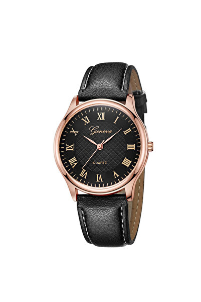 Choice Black Rose Gold Modern Fashion Black Quartz Men Watches Tide Brand Lea...