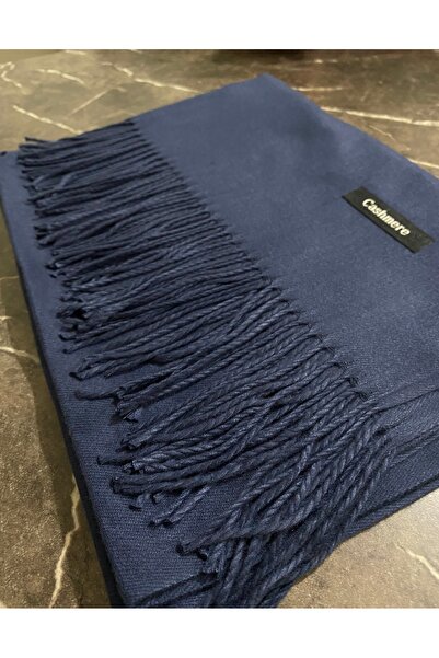 Tosbics Store Deep Blue Cashmere Shawl
