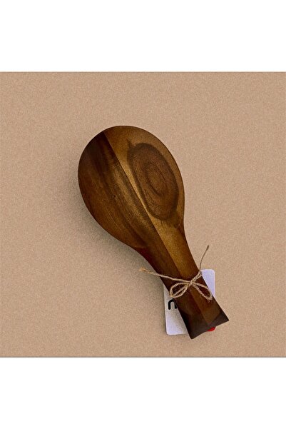 Alyora Acacia Wood Ladle Holder & Dirty Spoon Rest for Countertop, Wooden