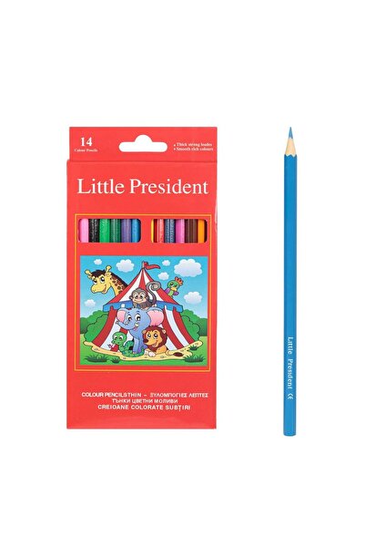OEM Set Creioane Colorate Subtiri Little President - 14buc