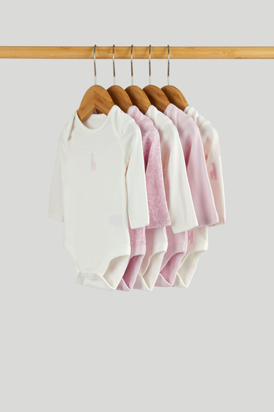 MOTHERCARE 5Li Zürafa Uzun Kollu Body Set