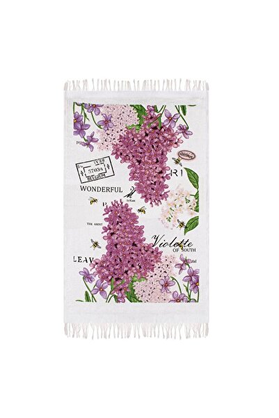 OEM Lilac White Cotton Kitchen Towel 60x35cm
