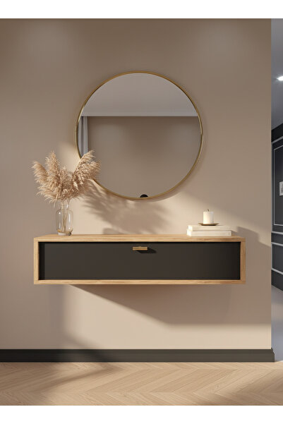 online fırsat mutlu ol mutlu kal Resital Dresuar Çam Antrasit Gold - Modern D...