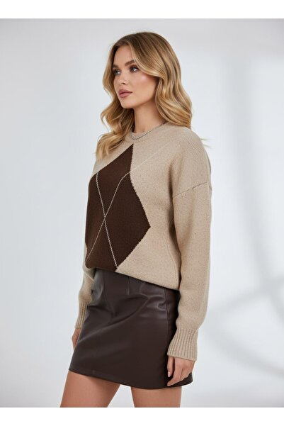 Butik ROBAS BAKLAVA DESENLİ KAZAK