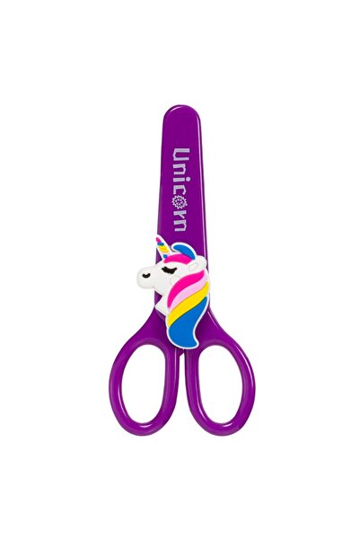 OEM School Scissors with Unicron 3D Purple & Case 14cm