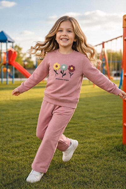 tuma collectıon Set trening pentru fete Swea tricou Partea inferioară din bum...