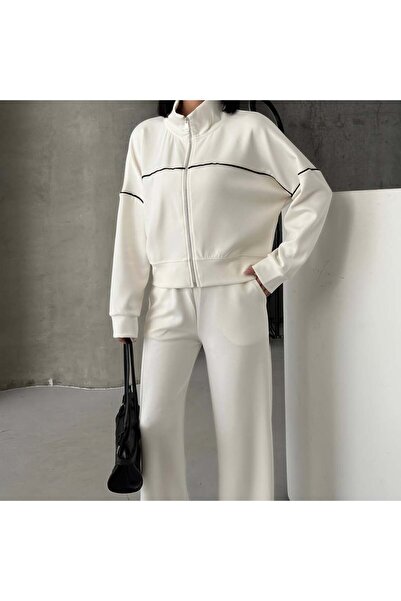 Tarzımızbir Piped Tracksuit Set Modal Fabric Oversized