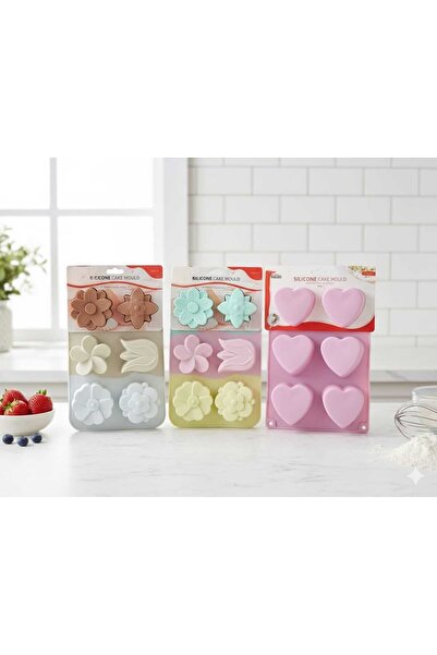 OEM Set of 3 Silicone Molds, For Baking, Cakes, Chocolate