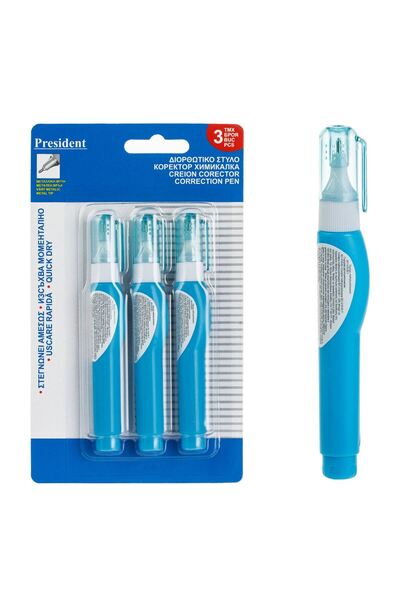 OEM Set Pixuri Corectoare cu Varf Metalic President - 3buc