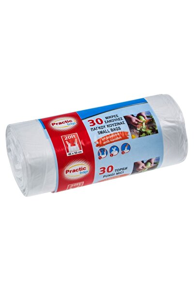 OEM White Garbage Bags with Handles 20l - 30pcs