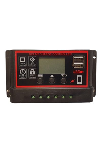 OEM Controler 30A Regulator Solar Negru PWM 12V 24V