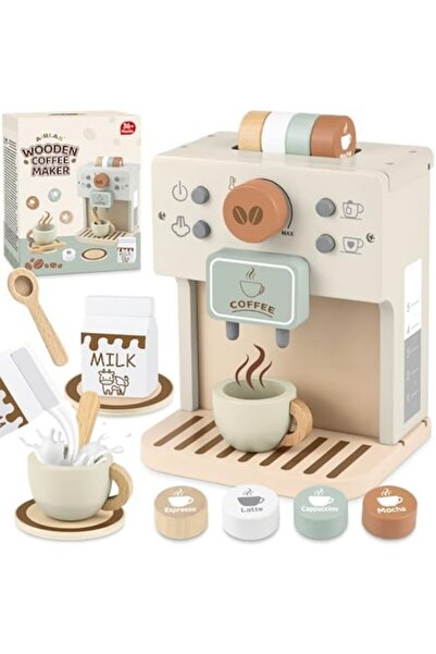 Airlab Wooden Toy Espresso Machine Set
