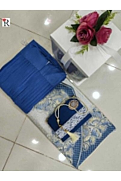 Gerenic بكس نساي طقم صلاه سجاد مبطن+شرشف قطن مكسر +مصحف +سبحه +باقه ورد