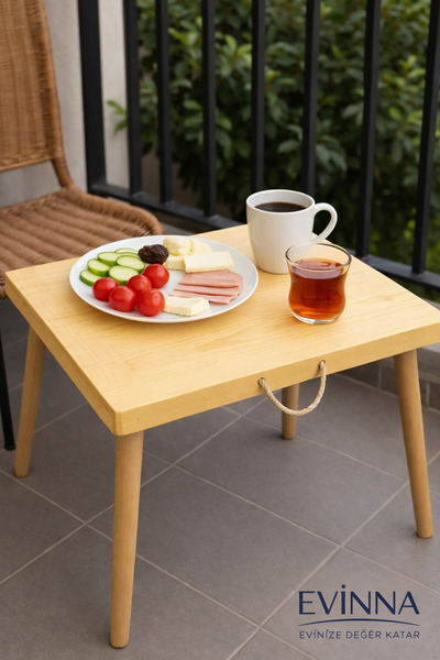 EVİNNA - Ham Kamp Masası, Piknik Masası, Orta Sehpa, Portatif Masa, Ahşap Masa