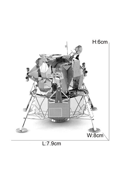 Choice8 لغز معدني ثلاثي الأبعاد لاستكشاف الفضاء: وحدة أبولو القمرية، مكوك الف...