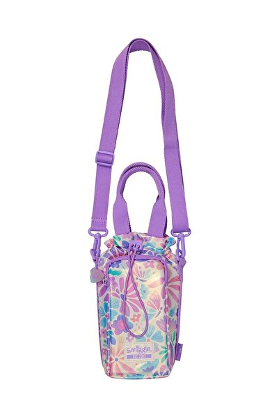 SMIGGLE Floral Patterned Bottle Carrying Bag with Strap – Practical Carrying ...