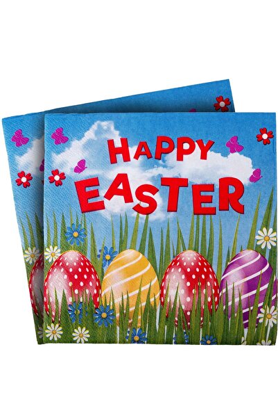 OEM Easter Eggs Napkins "Happy Easter" 33x33cm - 50pcs