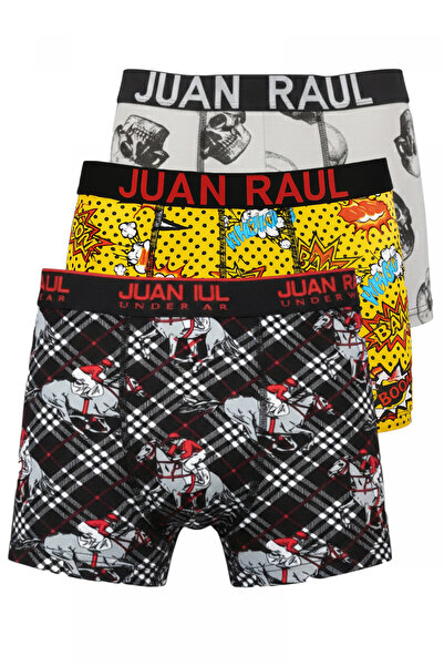 DeepSEA Multicolored Men's Boxer Set of 3 – Patterned, Cotton, Stretch Fabric...