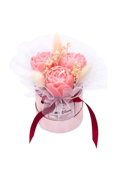 Liryo Candles Aranjament floral, Buchet din flori de ceara naturala 100% de s...