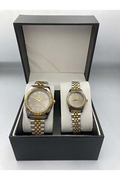 LOREX Couple Quartz Watch Set Waterproof Stainless Steel