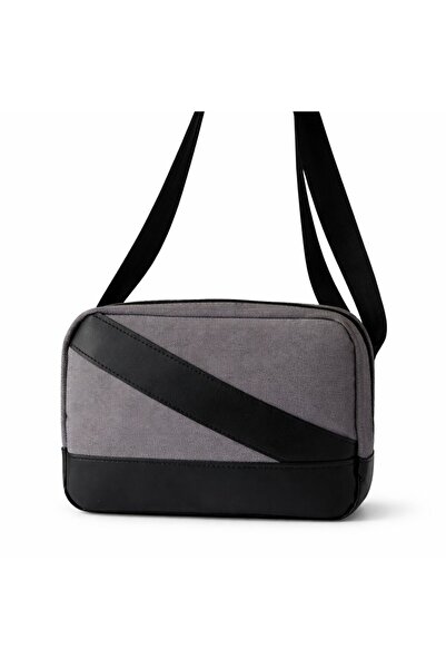 Aggu Bebe Unisex Crossbody Mini Bag with Adjustable Strap - Leather Detail - ...