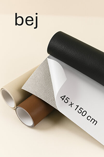 SERDAX Extra Yapışkanlı Suni Deri - Bej 45x150 cm