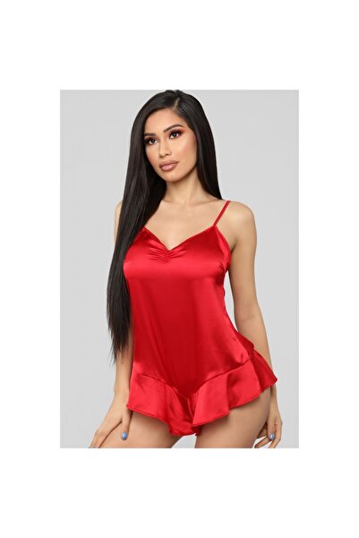 LOVE HUNTER Kadın Saten Mini Gecelik Sabahlık